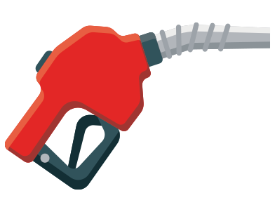 graphic of a gas nozzle